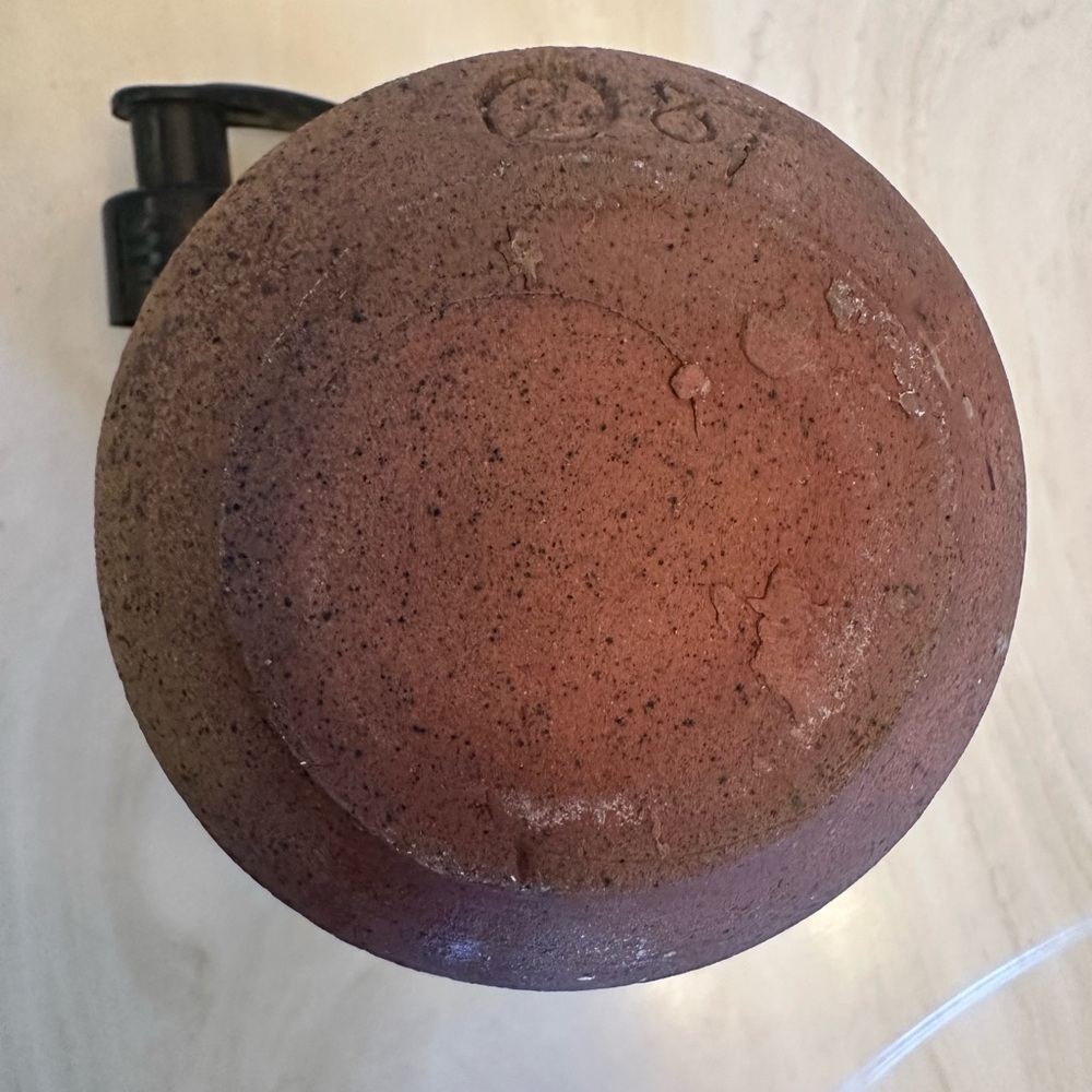 Artisan Pottery Speckled Soap Dispenser - Picture 3 of 4
